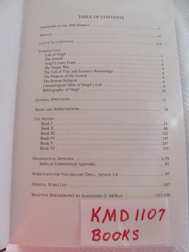 Vergil'S Aeneid (Latin Edition),Used