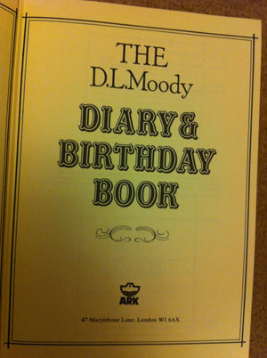 The D.L. Moody diary and date book (An original Victorian gift book),Used