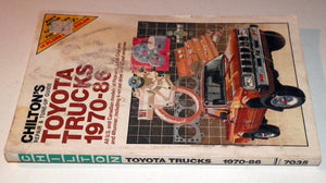 Chilton's Repair and Tune Up Guide: Toyota Trucks, 19701986 (Chilton's Repair Manual),Used