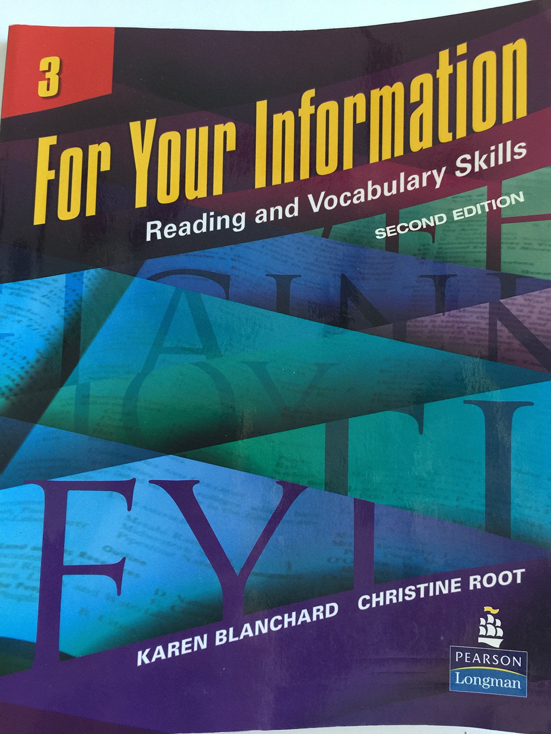 For Your Information: Reading and Vocabulary Skills, No. 3, 2nd Edition,New