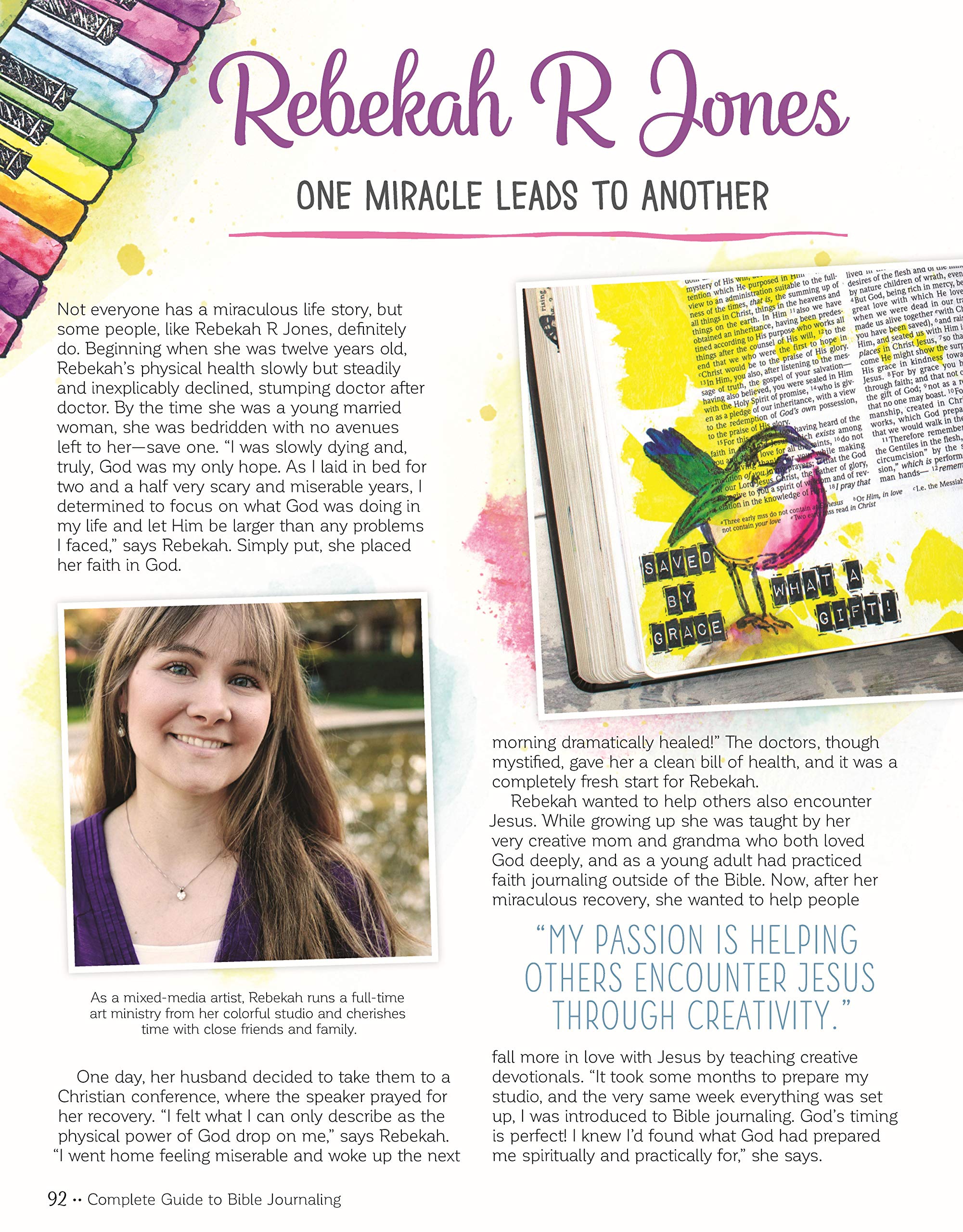 Complete Guide To Bible Journaling: Creative Techniques To Express Your Faith (Design Originals) Includes 270 Stickers, 150 Desi