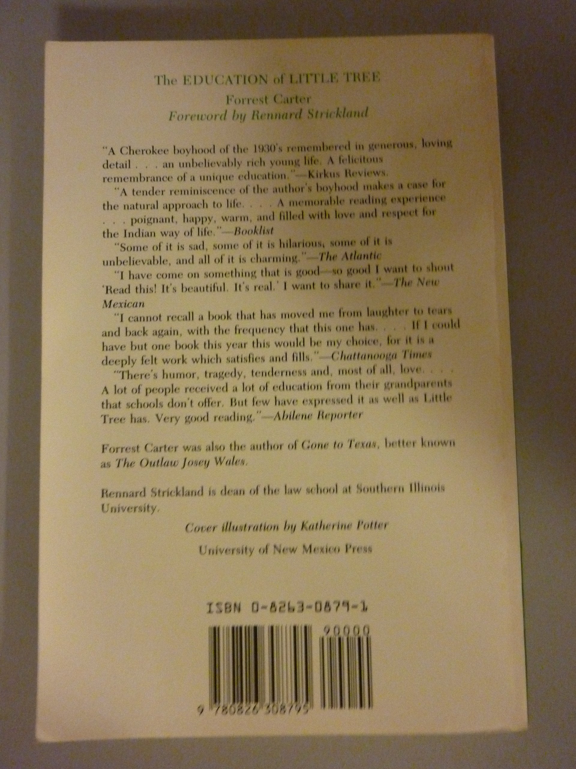 The Education Of Little Tree,Used