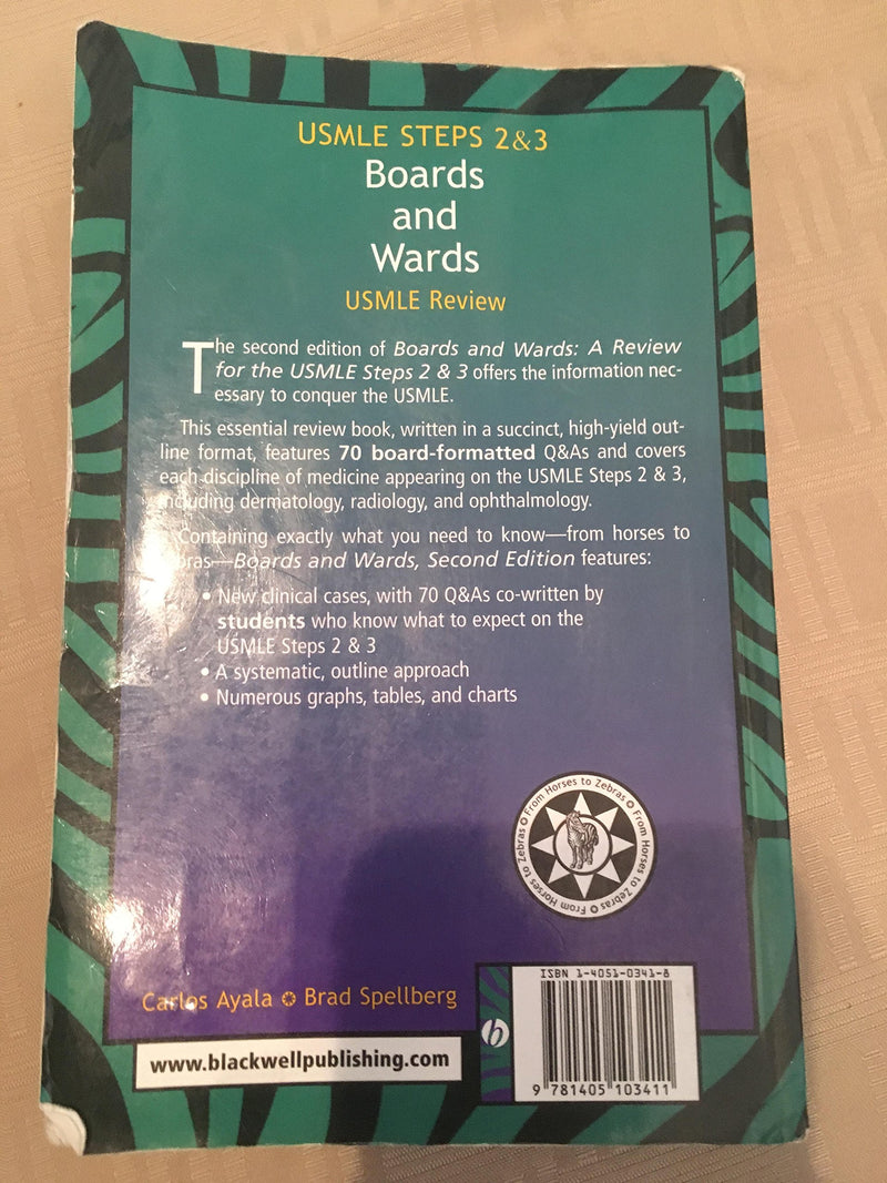 Boards and Wards: A Review for USMLE Steps 2&3,Used