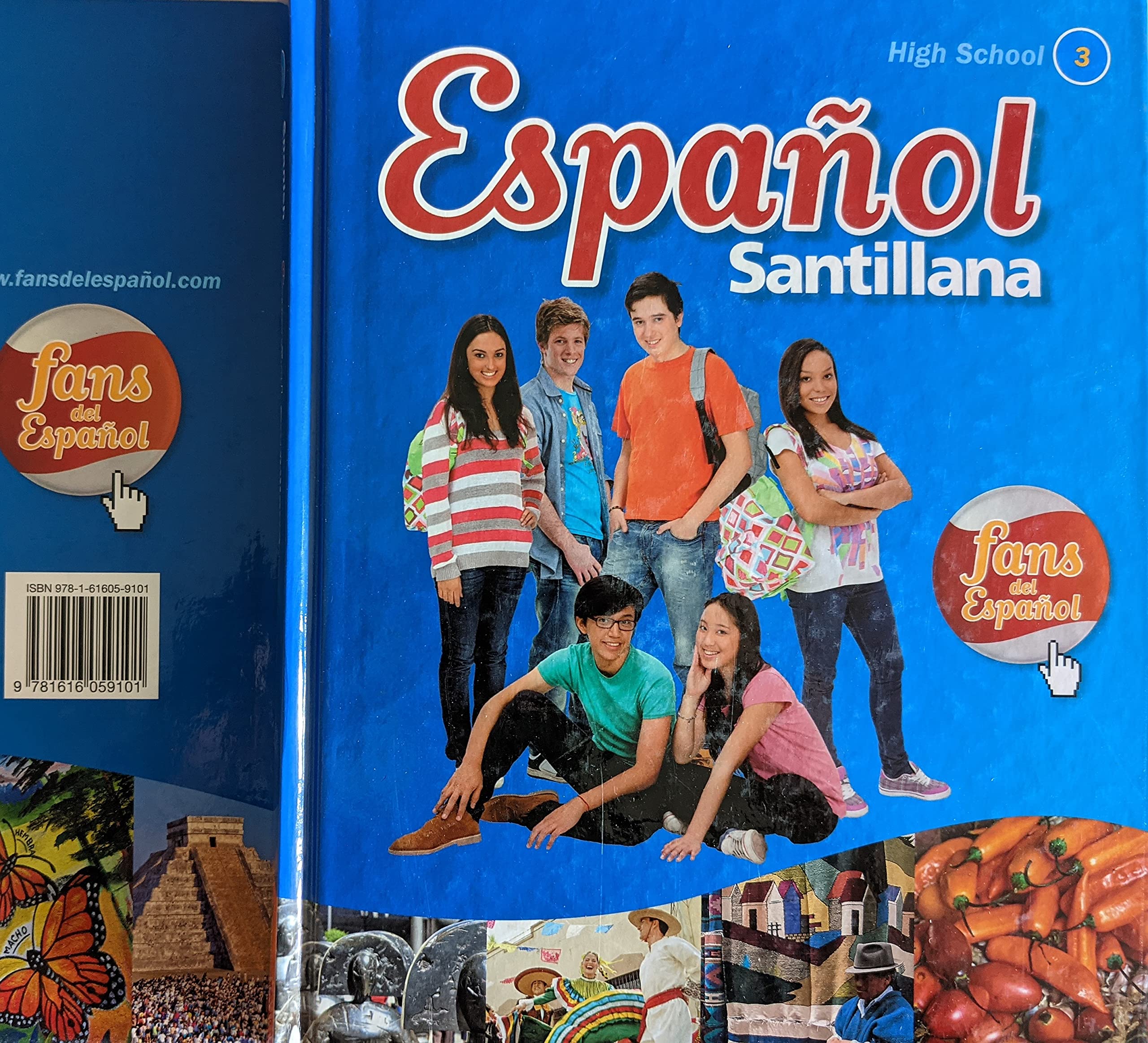 Espanol Santillana High School 3 with Audio Cd,Used
