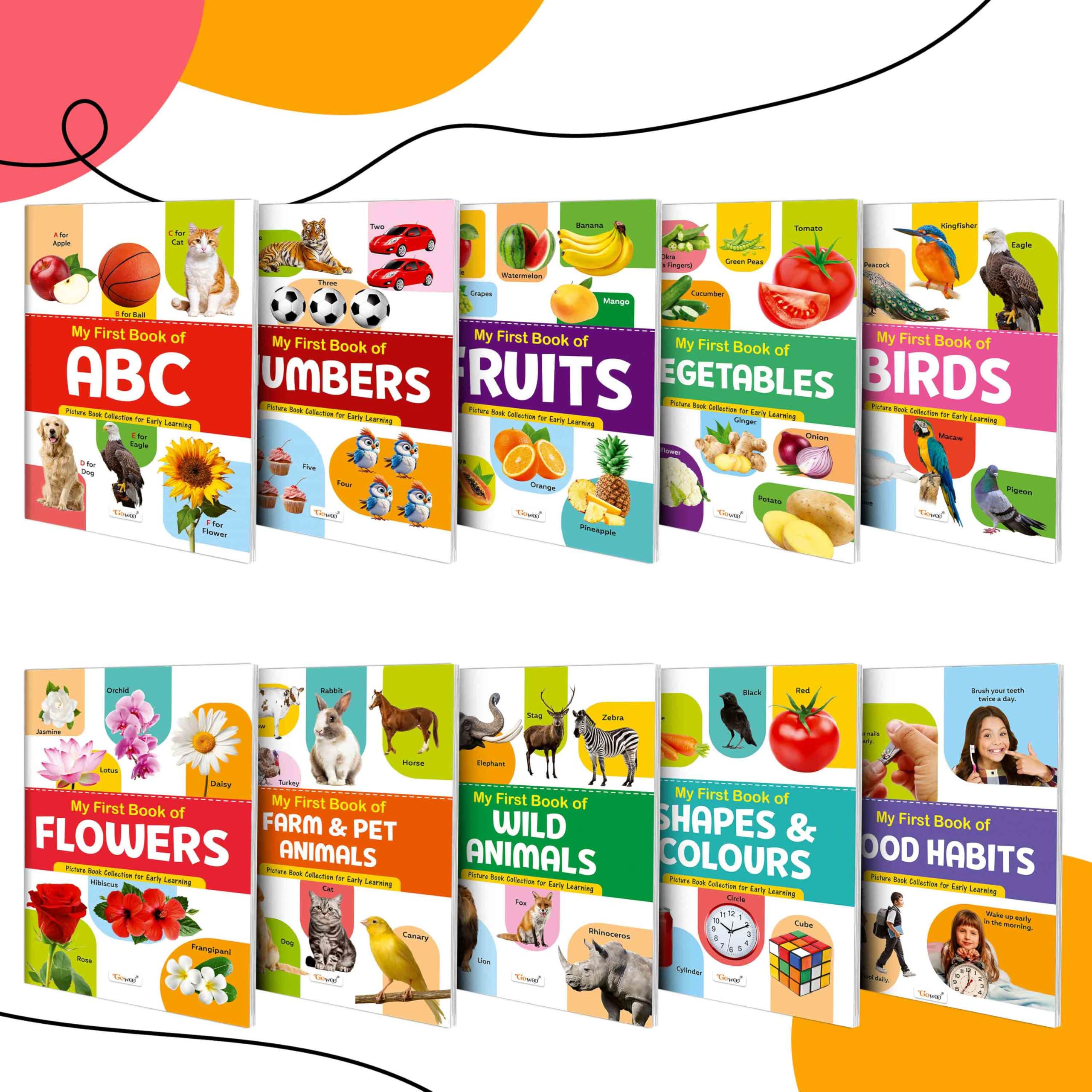 Picture Book Collections For Early Learning : Kids Learning Book, My First Picture Book Collection For Early Learning KidS Book Collection With 10 Topics