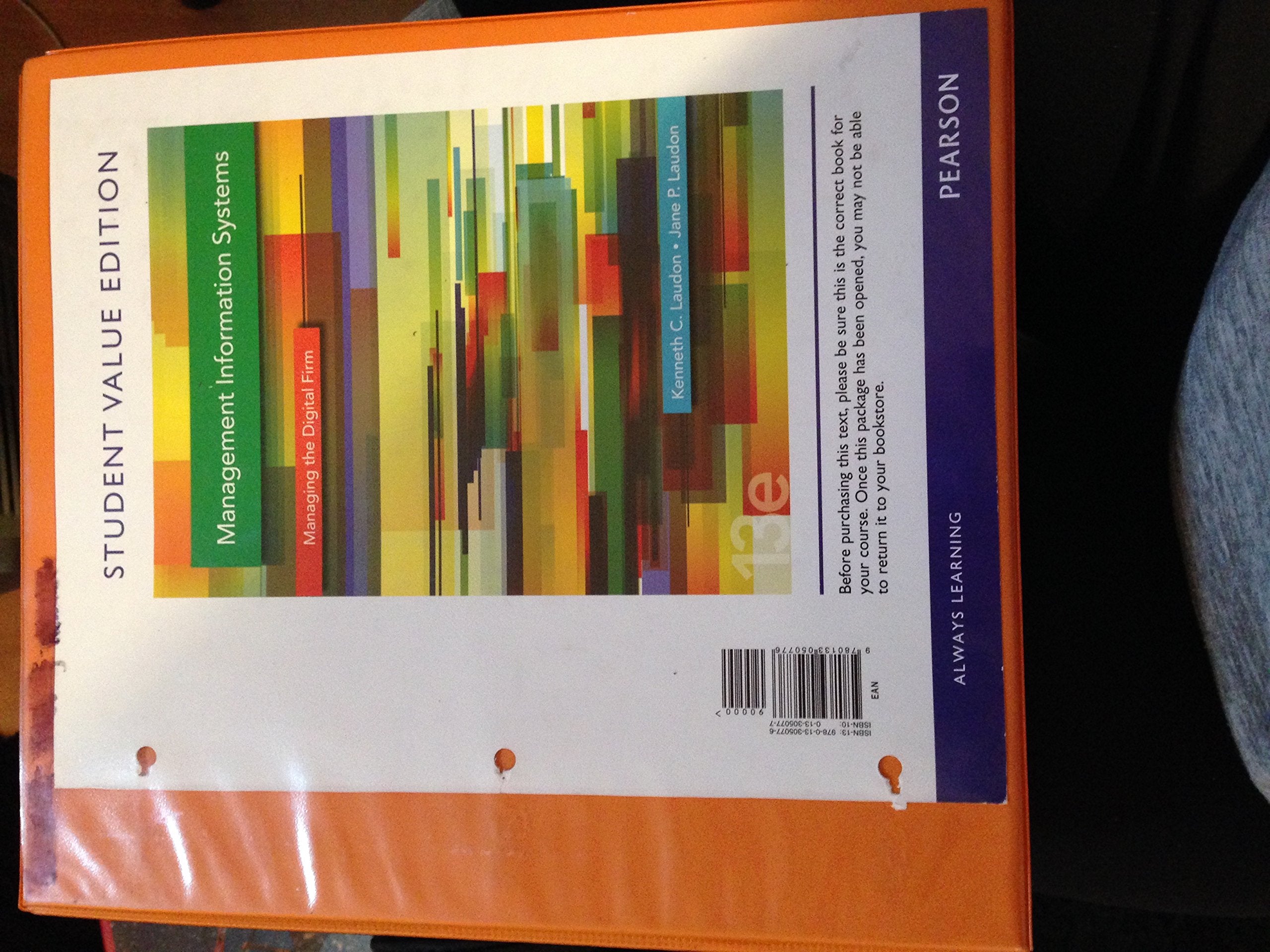 Management Information Systems, Student Value Edition (13th Edition),New