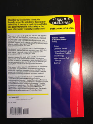 Schaum's Outline of Biochemistry,Used