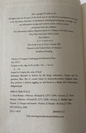 Crispin: At the Edge of the World-New