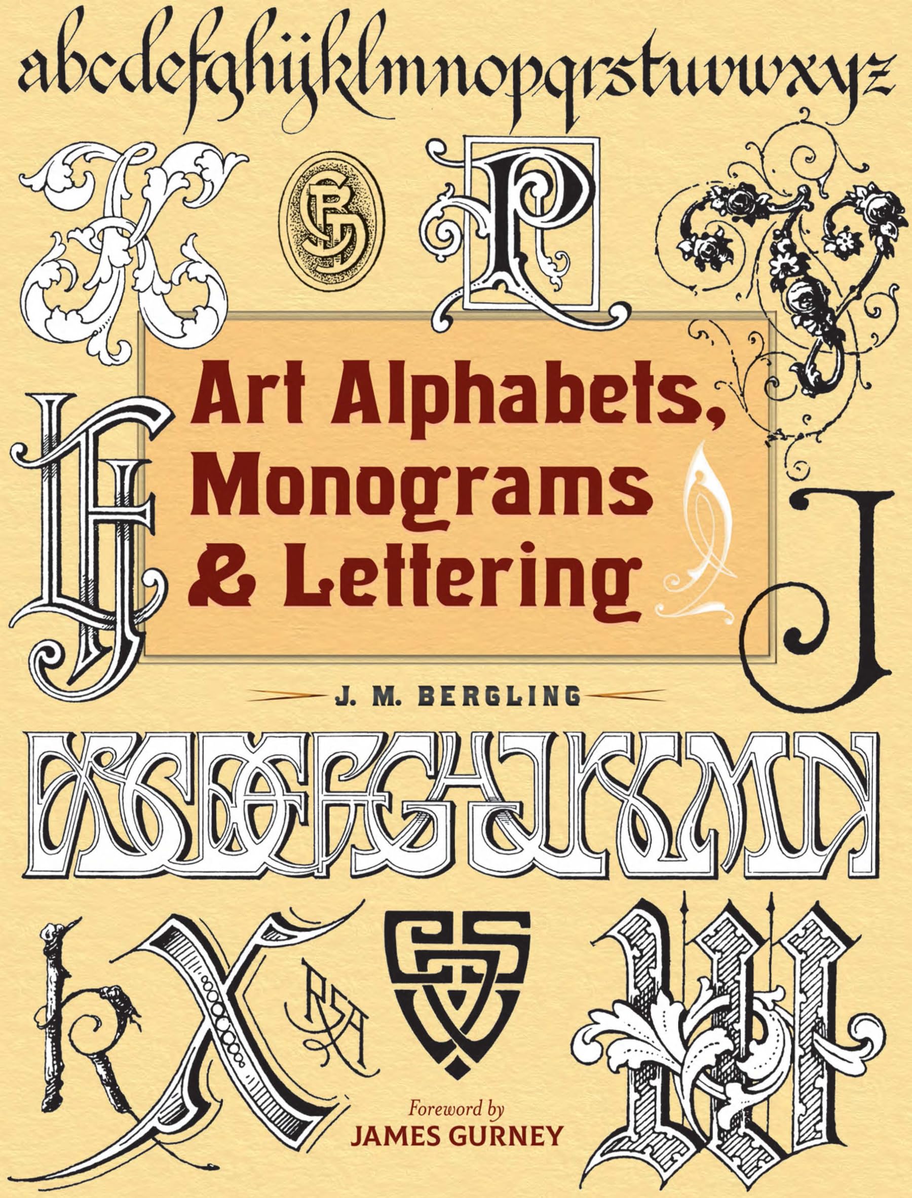 Art Alphabets, Monograms, and Lettering (Lettering, Calligraphy, Typography),Used