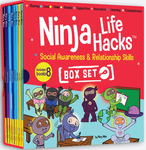 Ninja Life Hacks Social Awareness And Relationship Skills Box Set (Books 4956: Sharing Ninja, Love Ninja, Quiet Ninja, Humble N