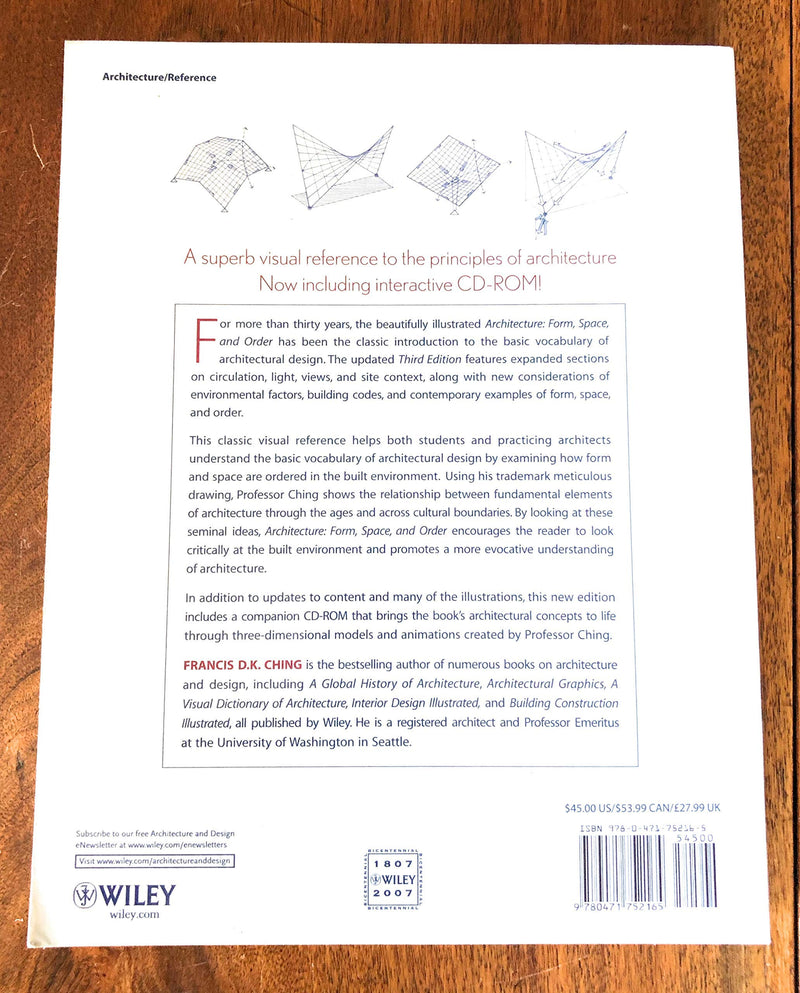 Architecture: Form, Space, & Order,Used