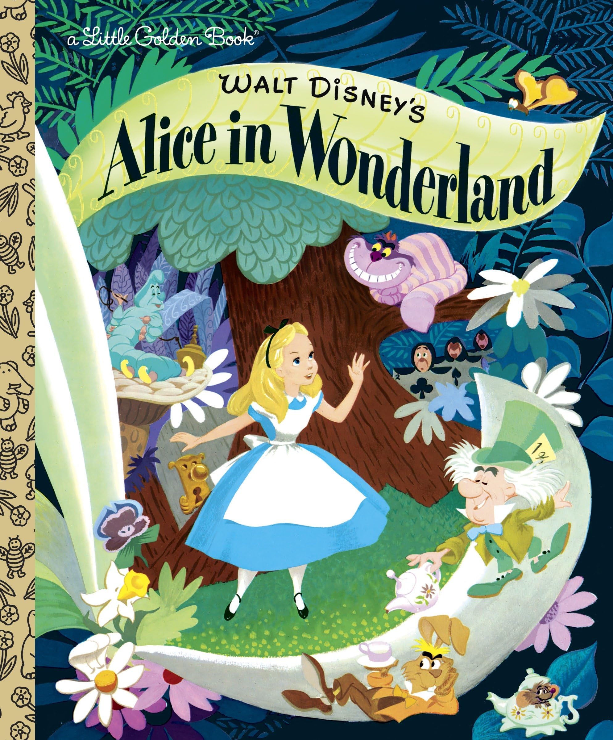 Walt Disney's Alice in Wonderland (Little Golden Books),Used