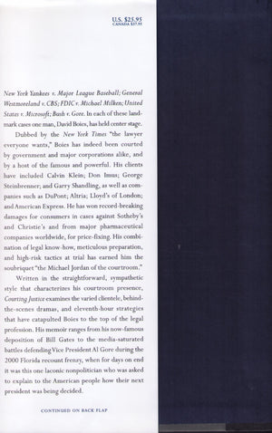 Courting Justice: From Ny Yankees V. Major League Baseball To Bush V. Gore, 19972000,New