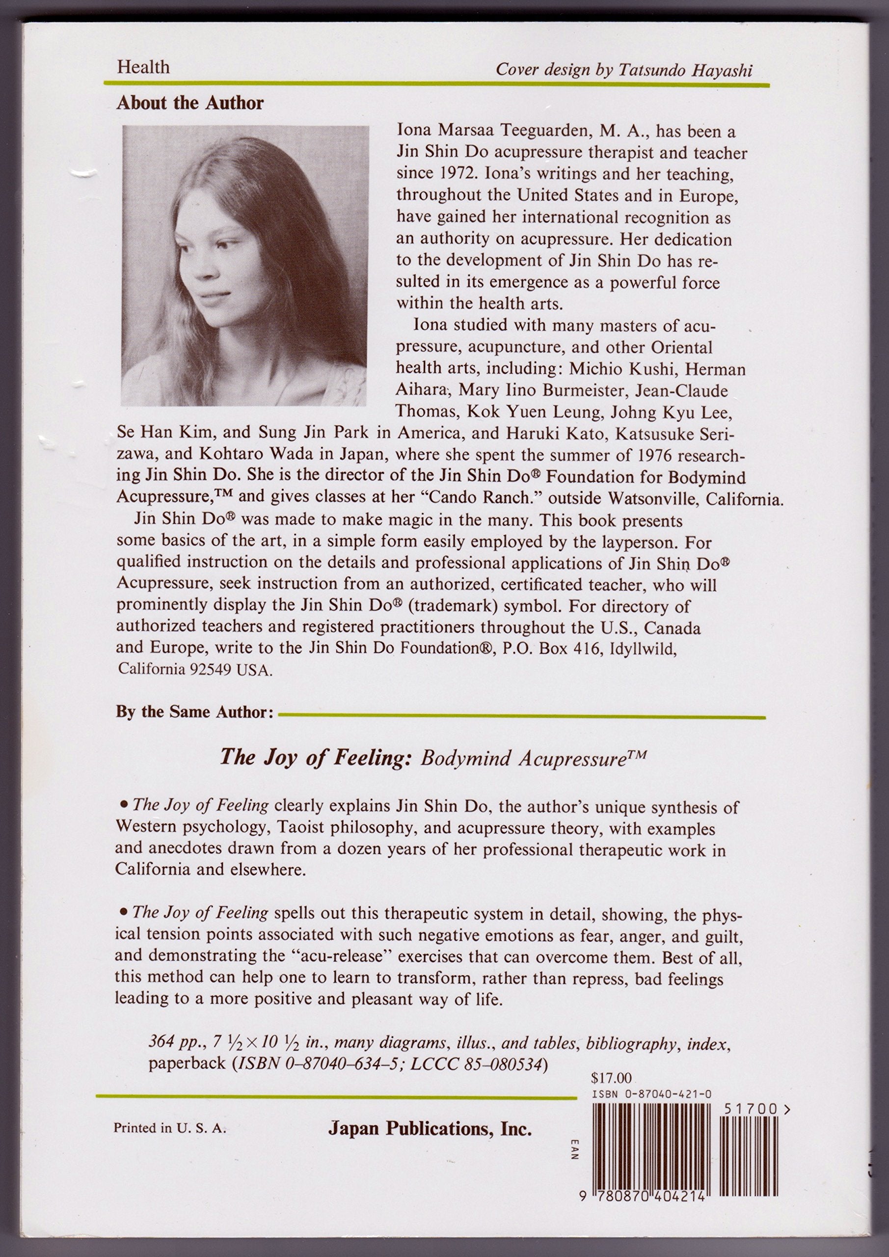 Acupressure Way of Health: Jin Shin Do,Used