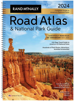 Rand McNally Road Atlas & National Park Guide 2024: United States Canada Mexico,Used