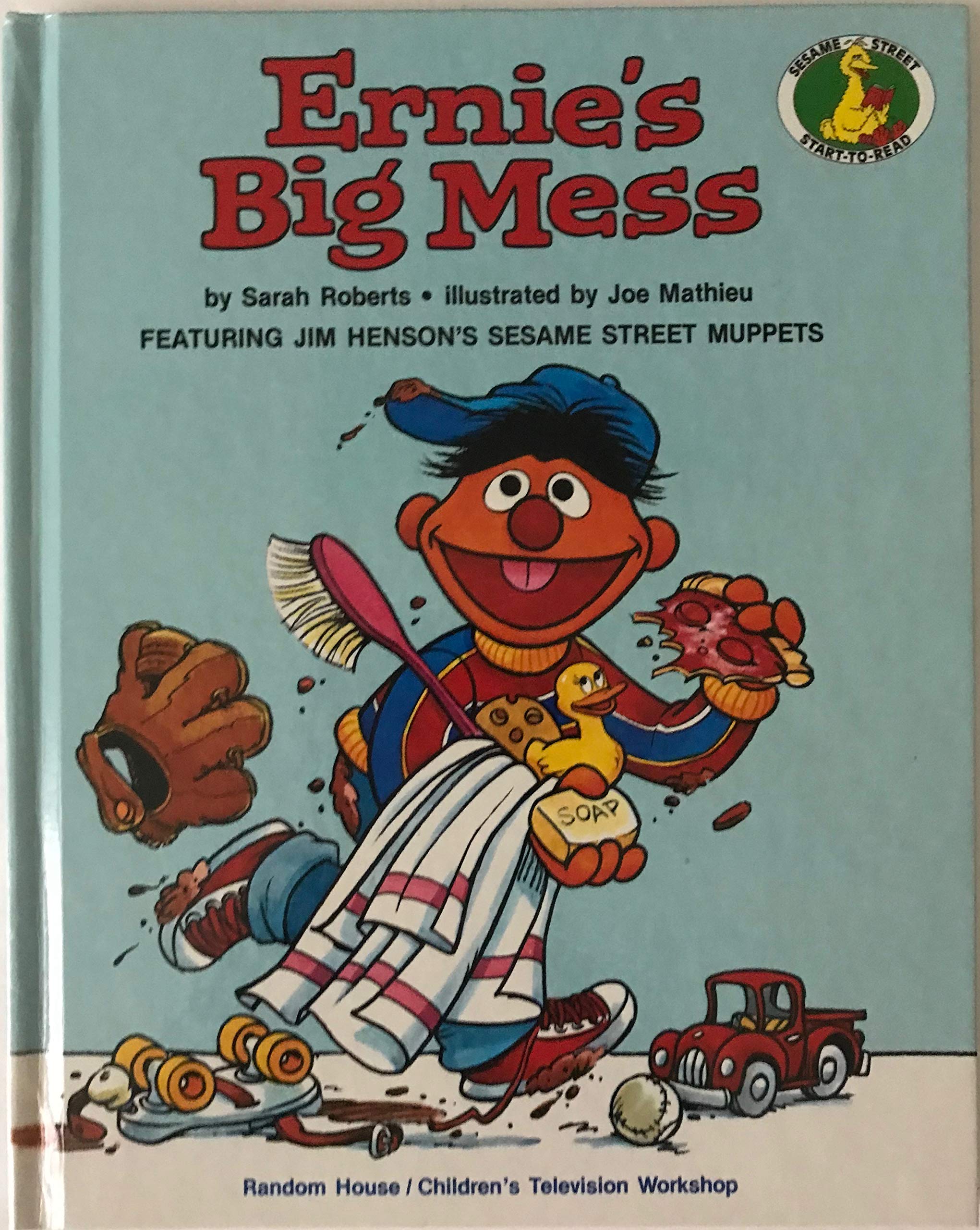 Ernie'S Big Mess (A Sesame Street Starttoread Book),Used
