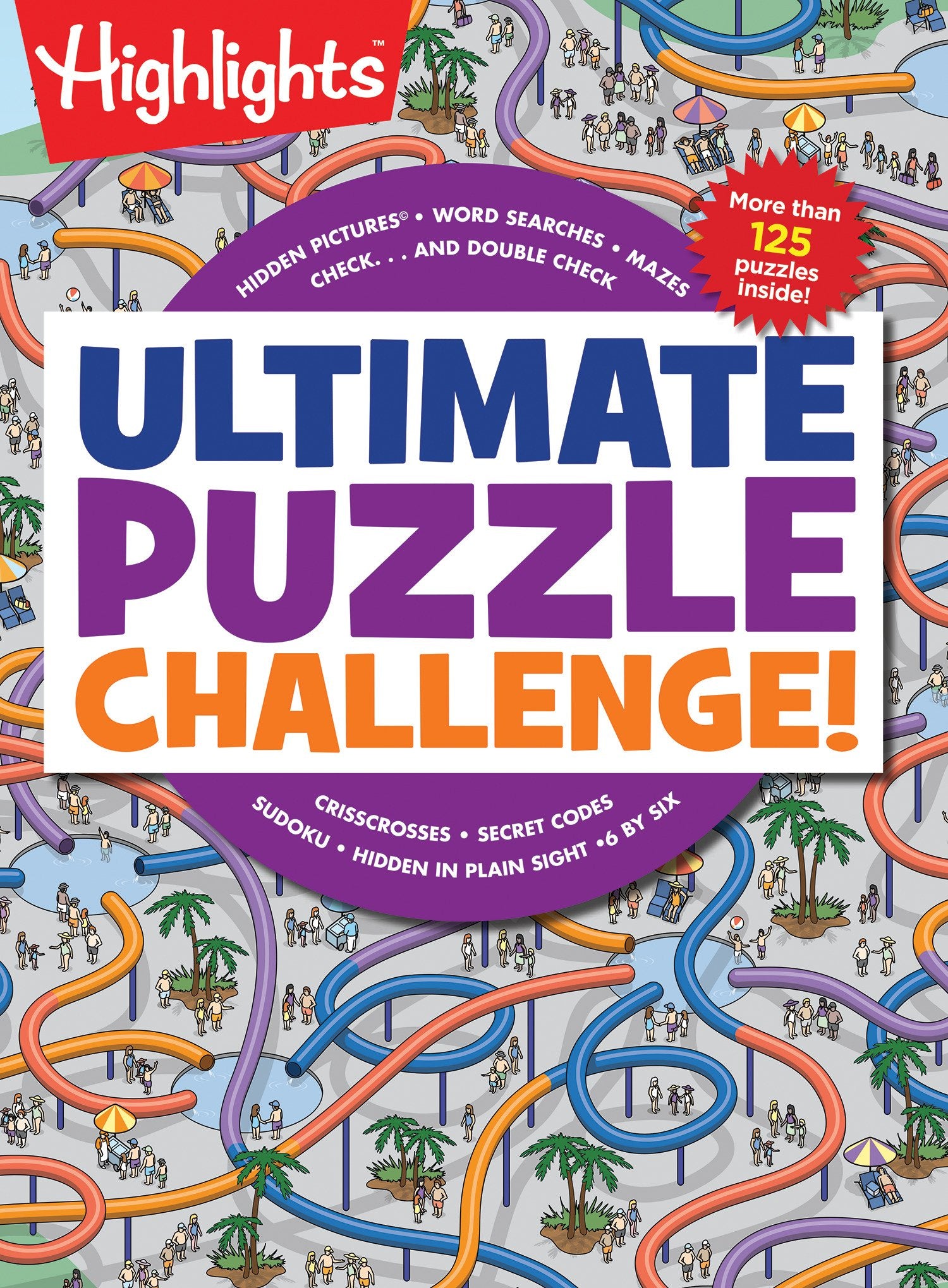 Ultimate Puzzle Challenge!: 125+ Brain Puzzles for Kids, Hidden Pictures, Mazes, Sudoku, Word Searches, Logic Puzzles and More, ,Used