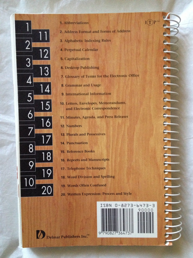 Delmar Reference Manual: Essentials for the Electronic Office,Used