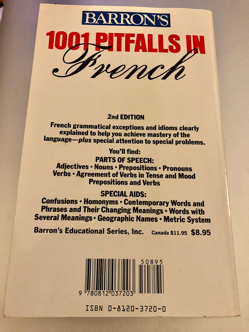 1001 Pitfalls in French,New