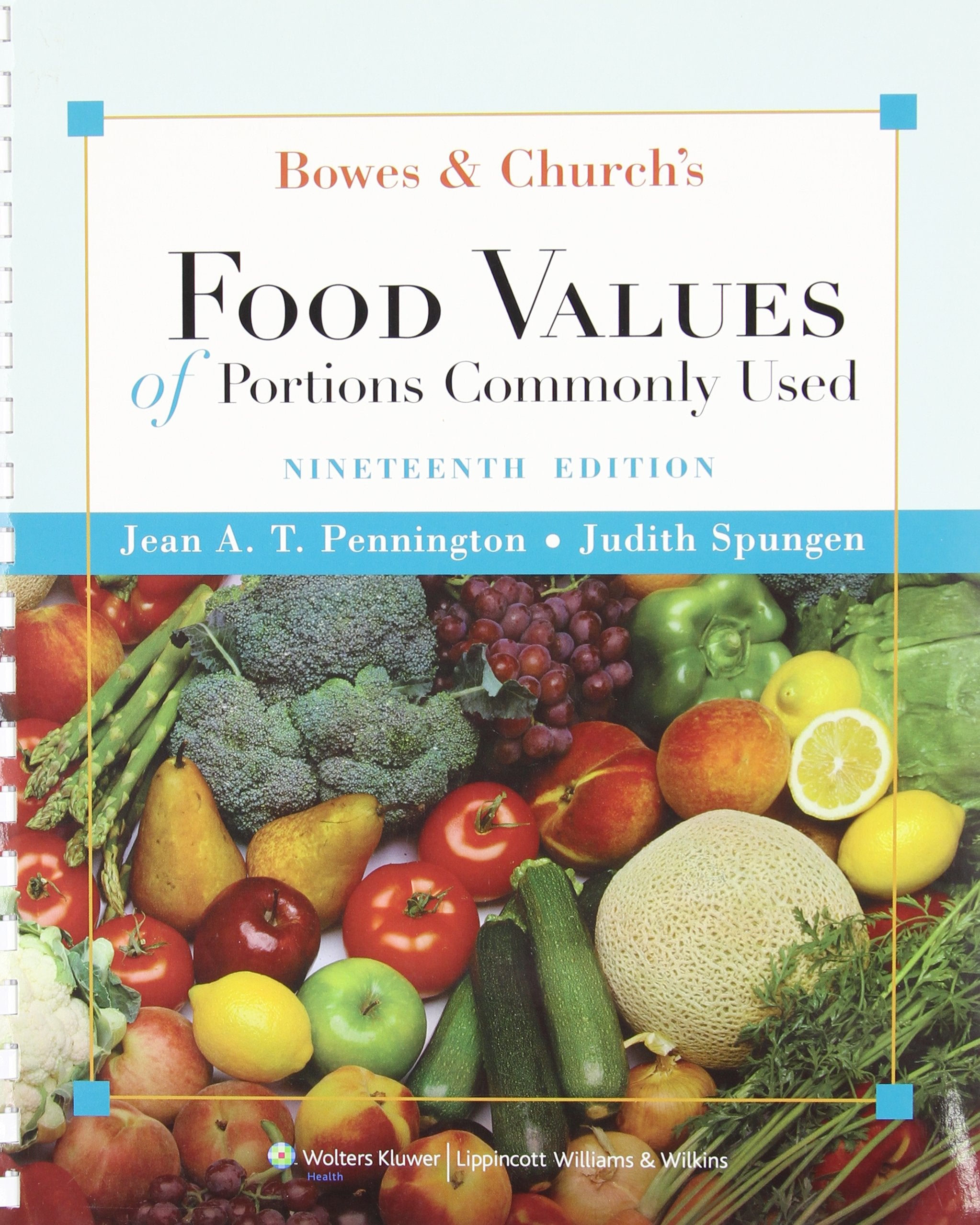 Bowes & Church's Food Values of Portions Commonly Used,Used