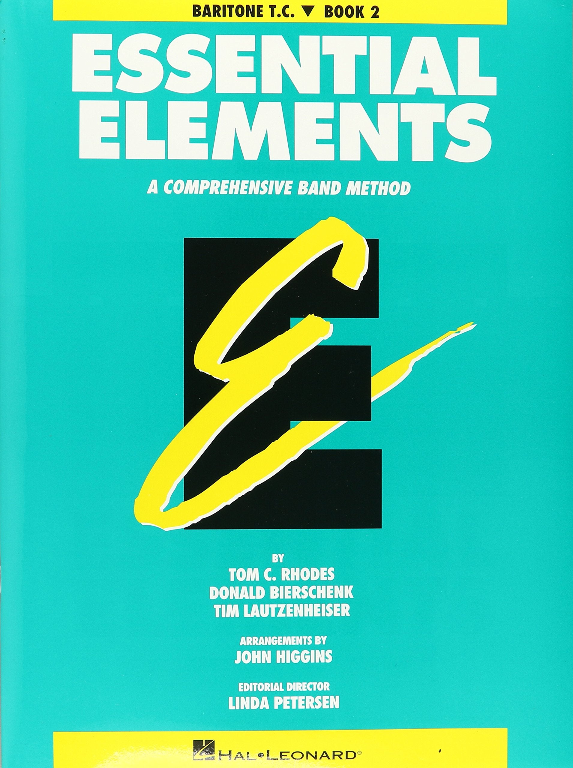 Essential Elements Book 2  Original Series (Aqua) Baritone Treble Clef Book Tc,Used