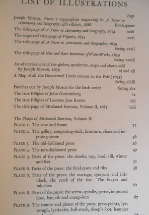 Mechanick Exercises on the Whole Art of Printing,Used