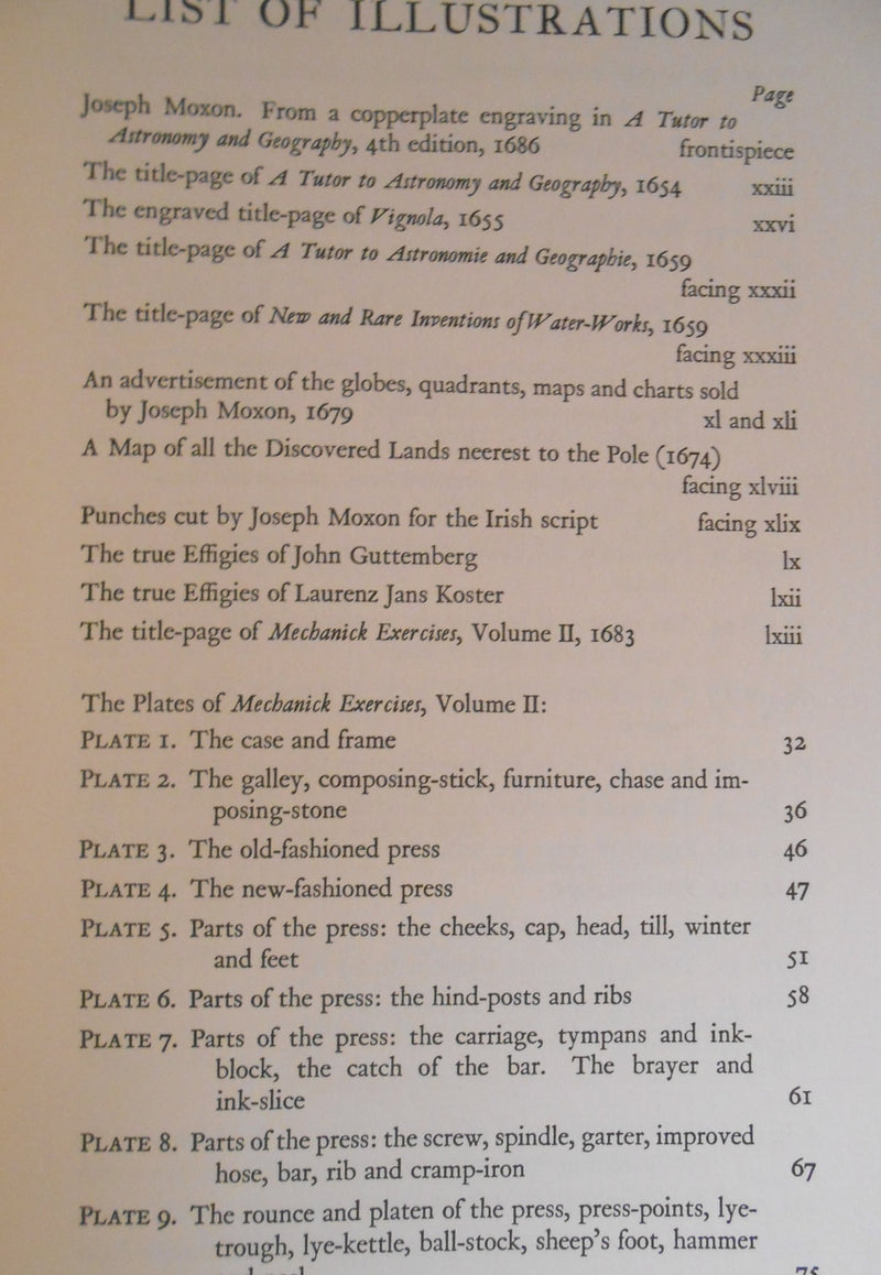 Mechanick Exercises on the Whole Art of Printing,Used