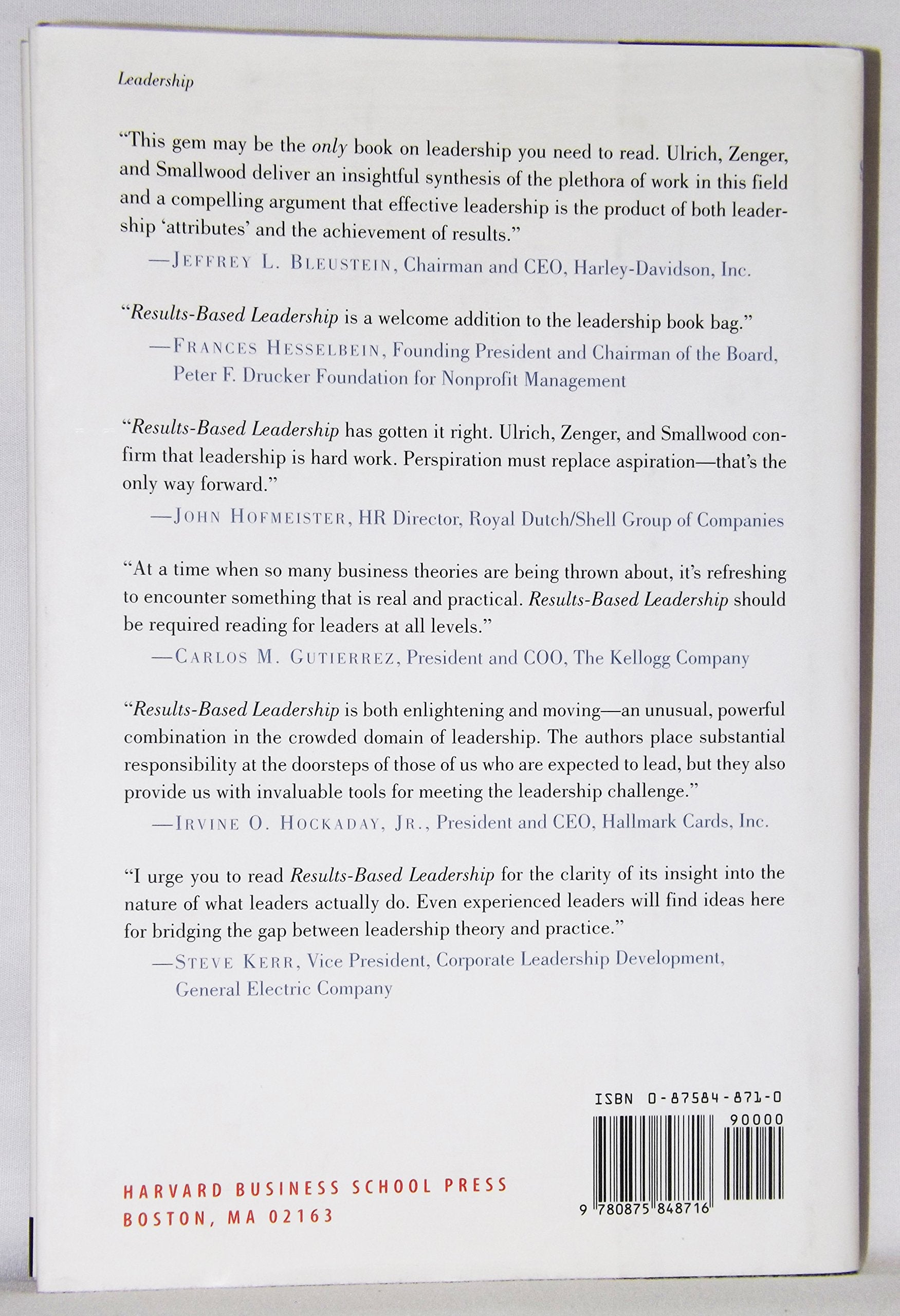 ResultsBased Leadership,Used