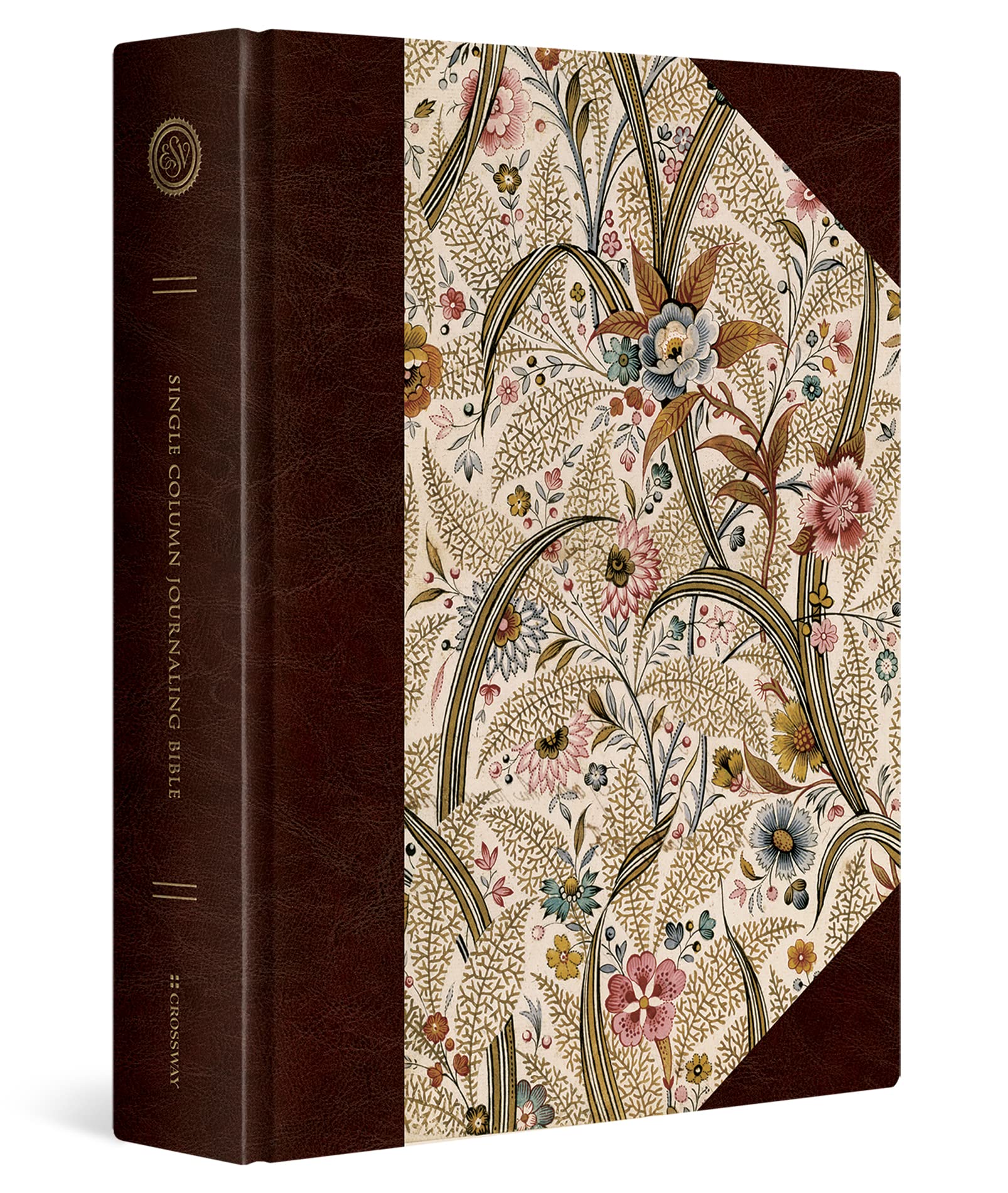 Esv Single Column Journaling Bible, Large Print (Summer Garden)
