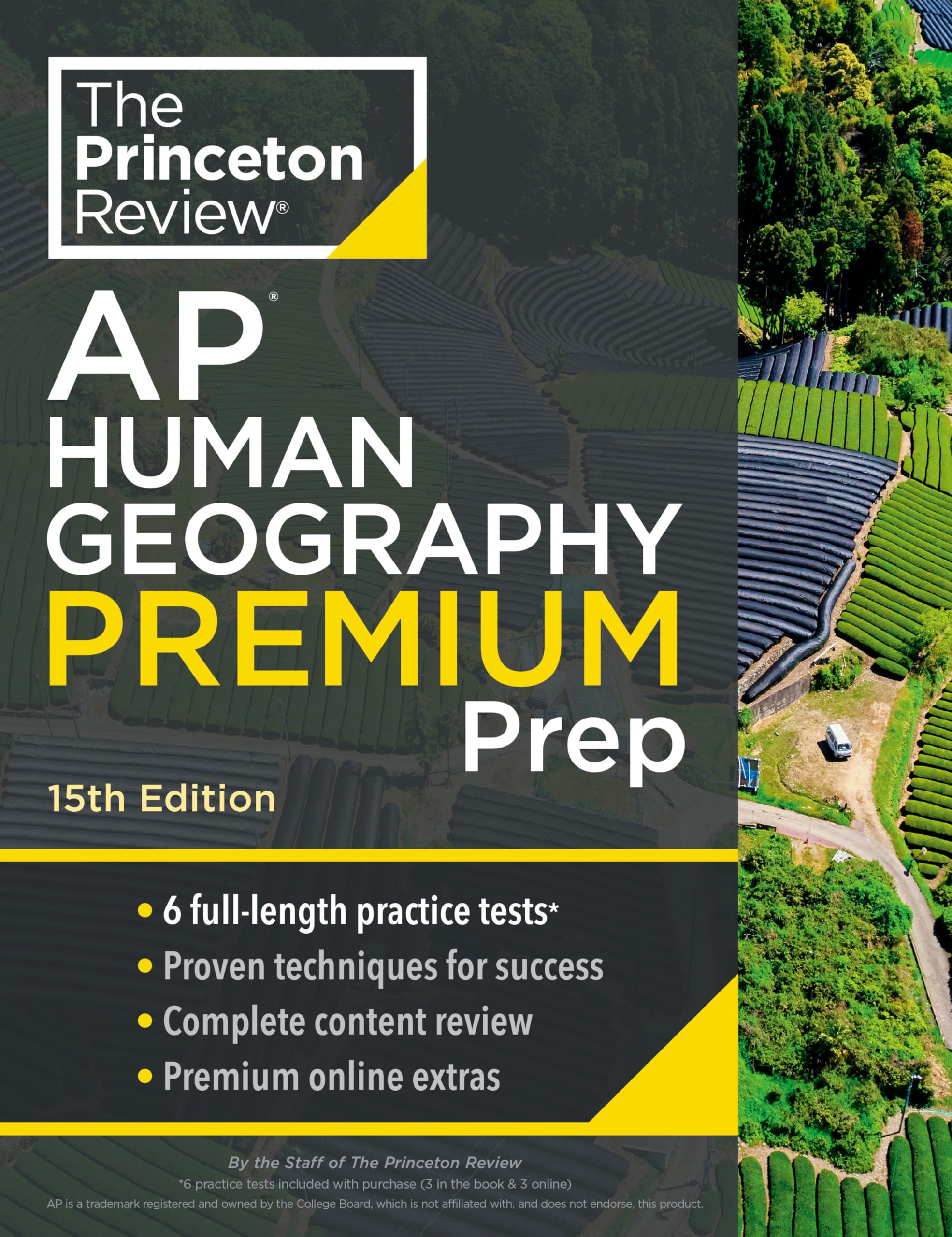 Princeton Review Ap Human Geography Premium Prep, 15Th Edition: 6 Practice Tests + Complete Content Review + Strategies & Techni,Used