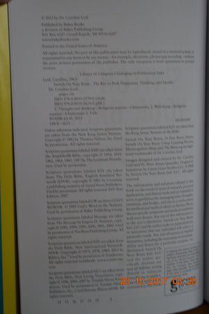 Switch On Your Brain: The Key To Peak Happiness, Thinking, And Health,New