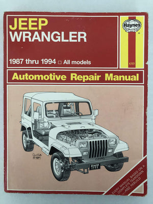 Jeep Wrangler (19871994) Automotive Repair Manual (Haynes Automotive Repair Manuals)