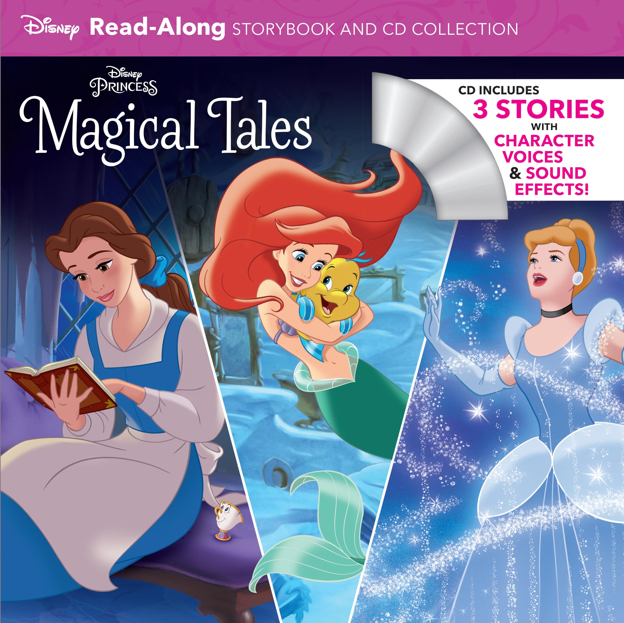 Disney Princess Magical Tales ReadAlong Storybook and CD Collection,Used
