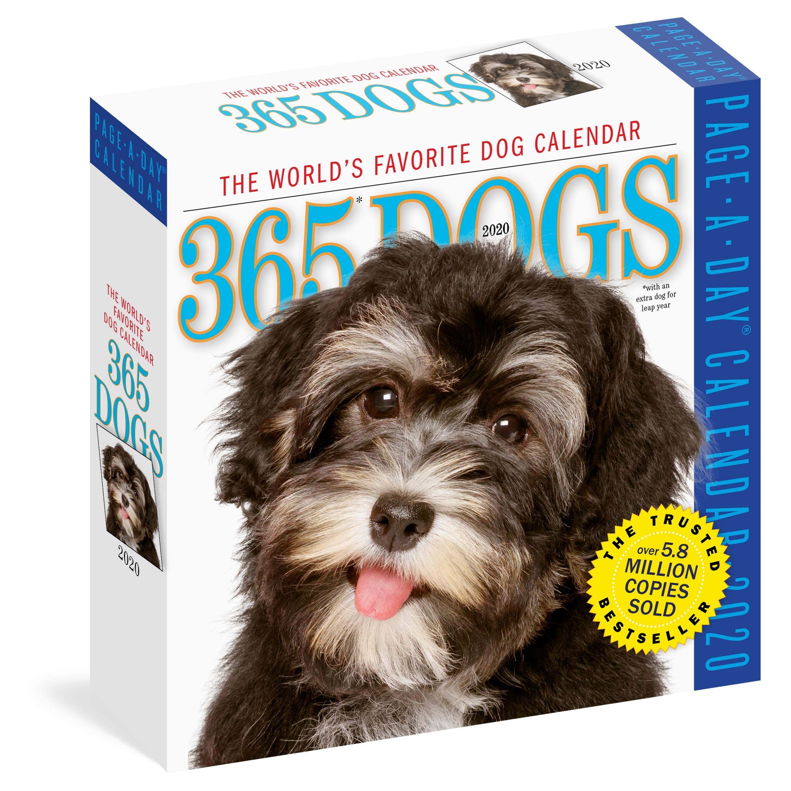 365 Dogs PageADay Calendar 2020,Used