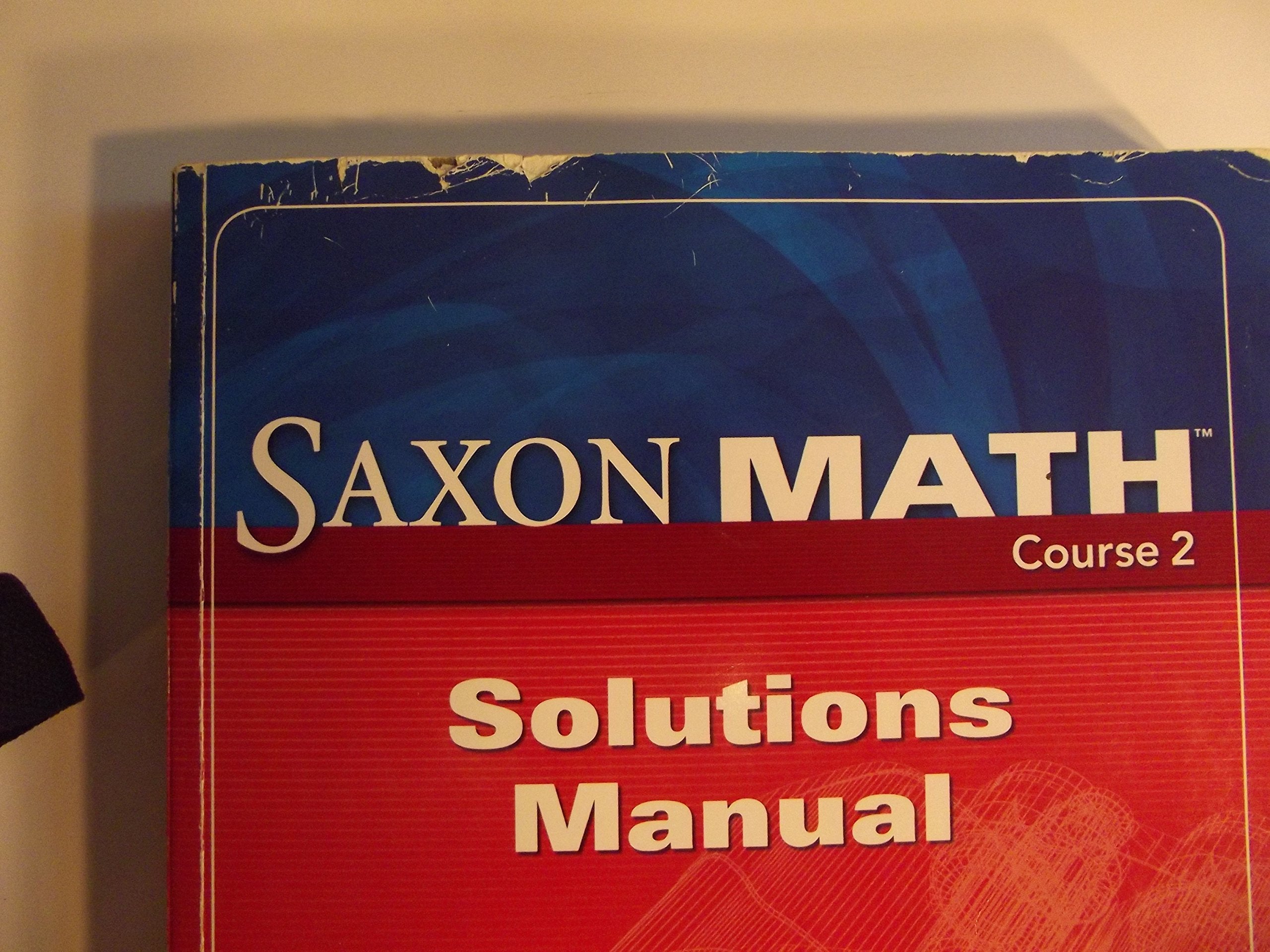 Saxon Math Course 2 Solutions Manual,Used