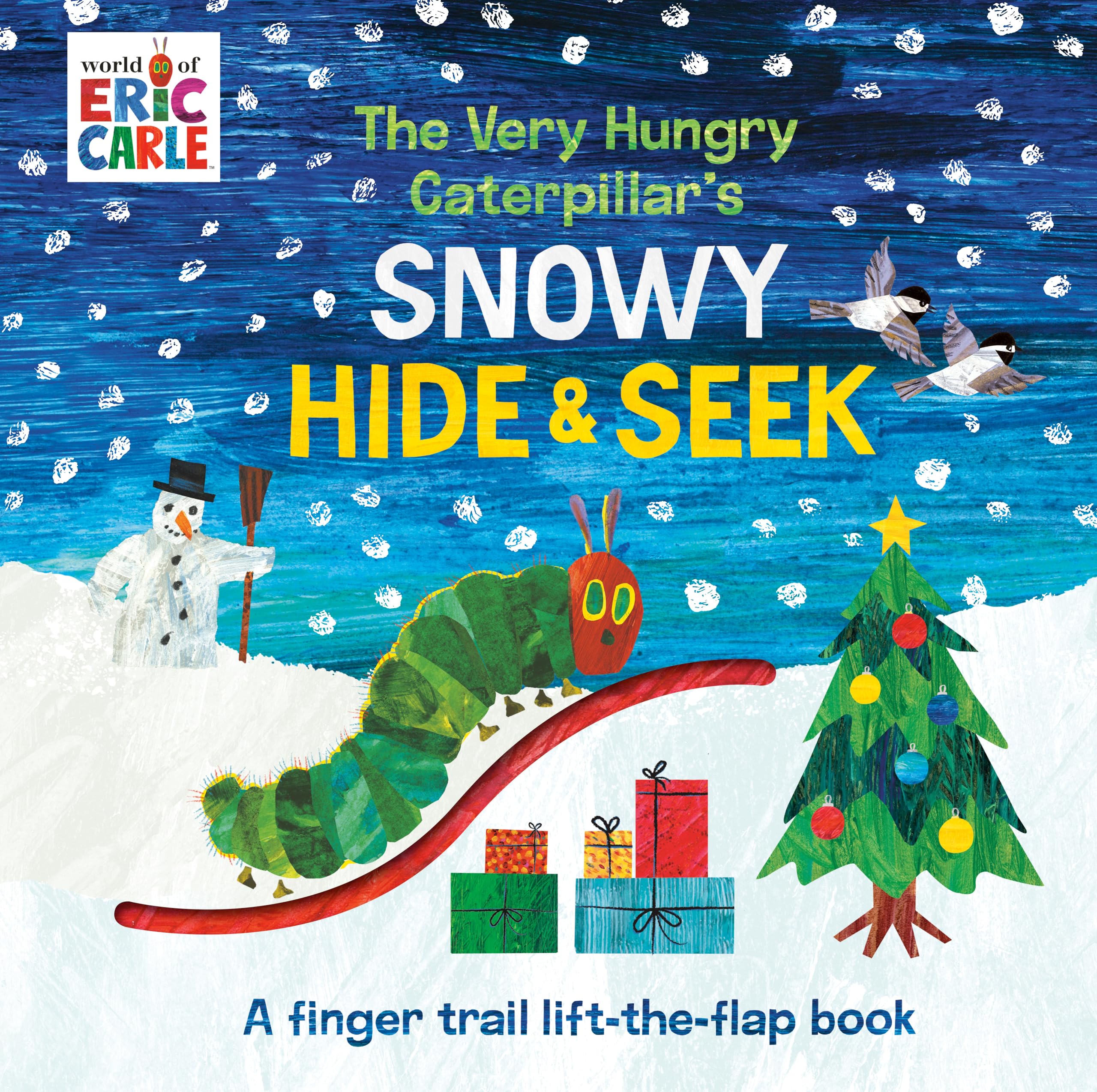 The Very Hungry Caterpillar's Snowy Hide & Seek: A Finger Trail LifttheFlap Book (The World of Eric Carle),Used