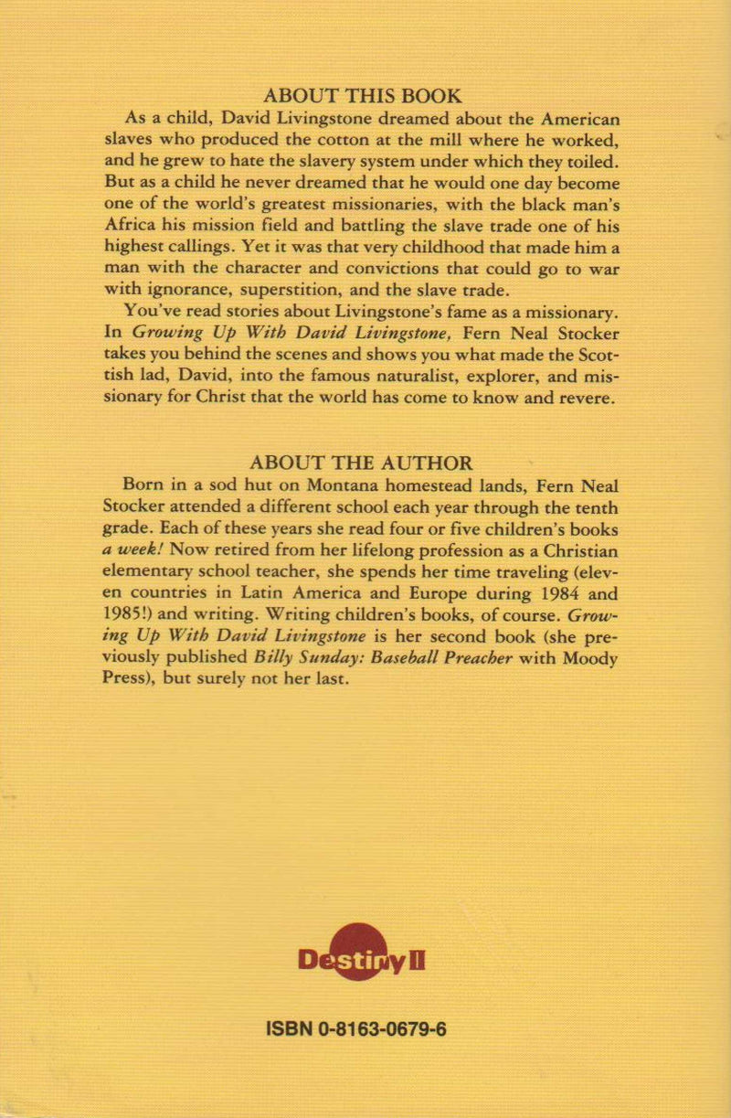 Growing up with David Livingstone,Used