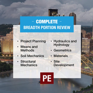 PPI PE Civil Reference Manual, 16th Edition, A Comprehensive Civil Engineering Review Book,Used