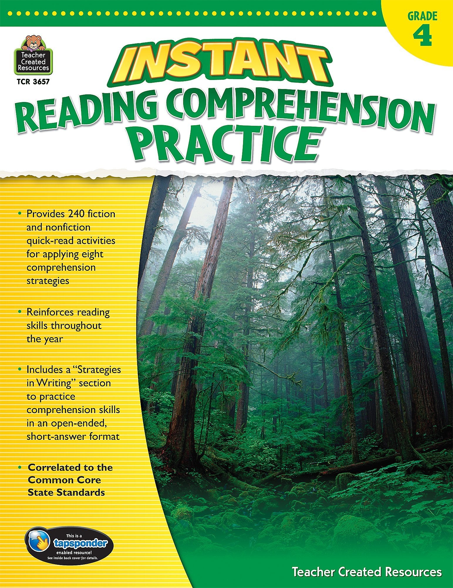 Instant Reading Comprehension Practice Grade 4,Used