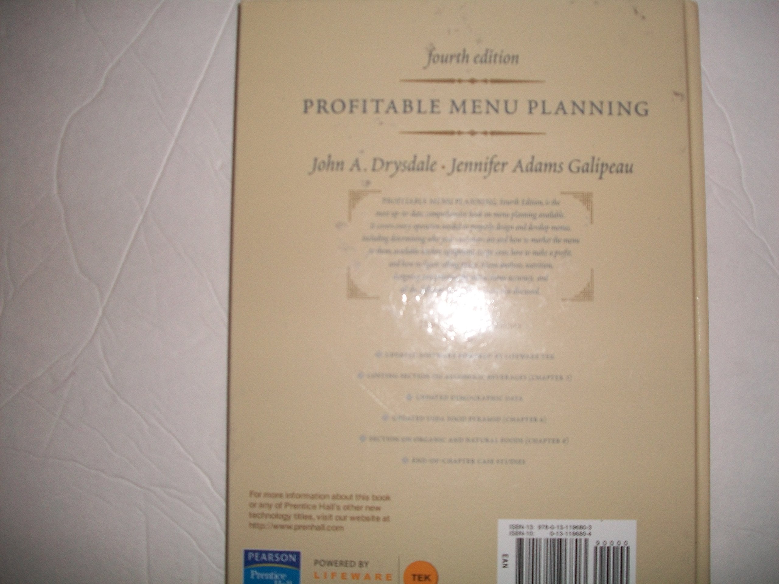 Profitable Menu Planning,New