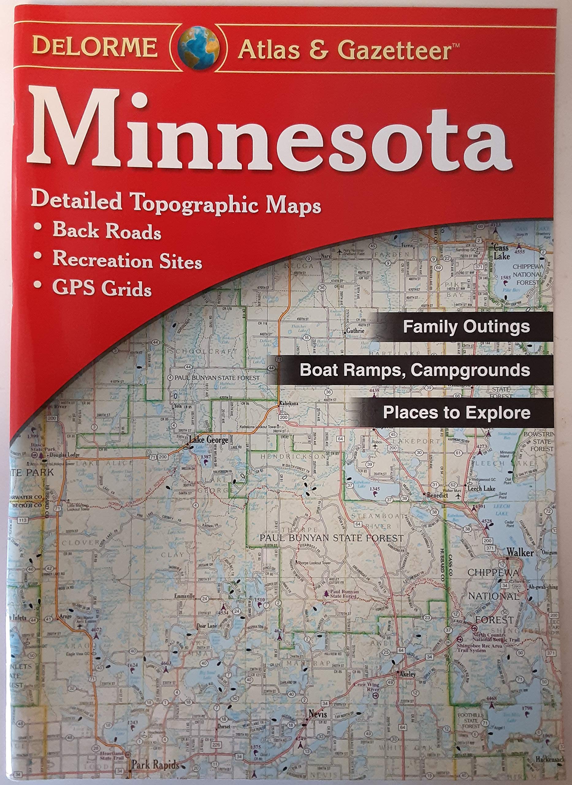 Minnesota Atlas & Gazetteer (Delorme Atlas & Gazetteer),Used
