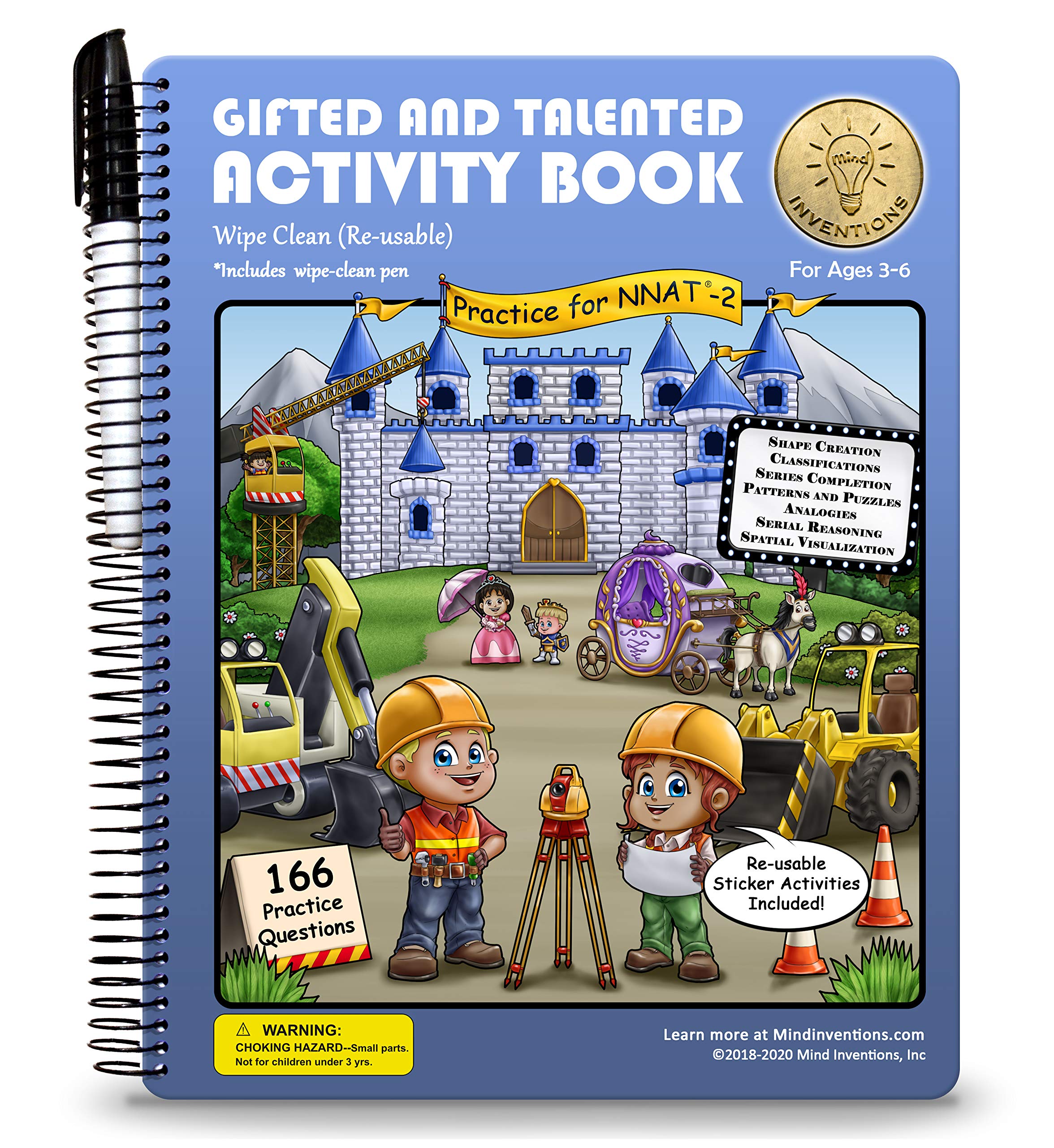 Gifted And Talented Test Prep: Activity Book For Children Ages 36 In Preschool Through Kindergarten; G&T Nnat2; Early Learning