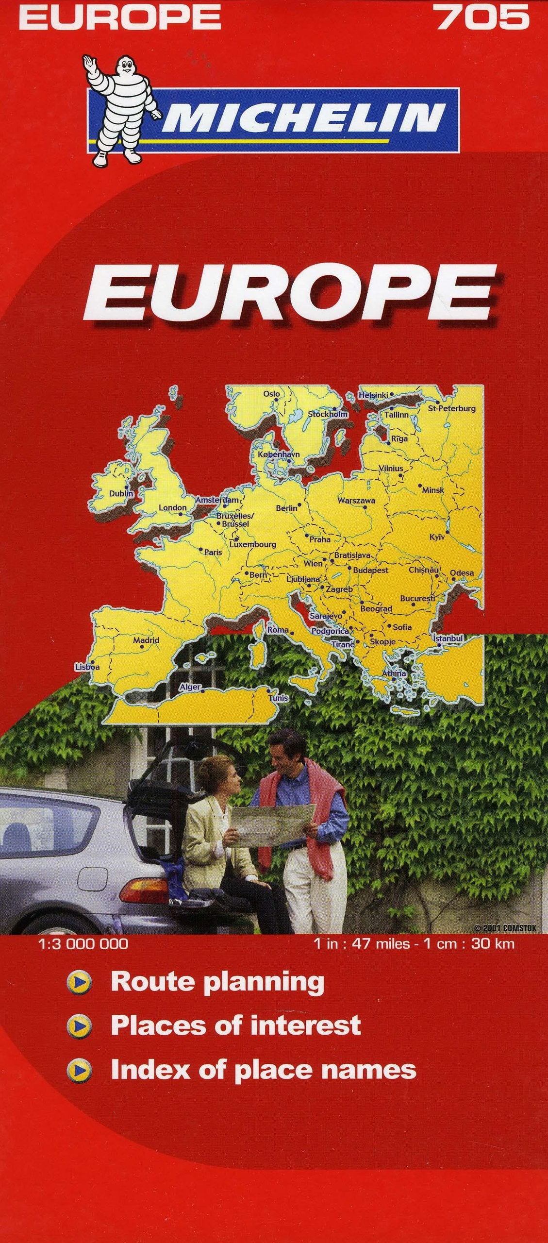 Michelin Map Europe 705 (Maps/Country (Michelin)),Used