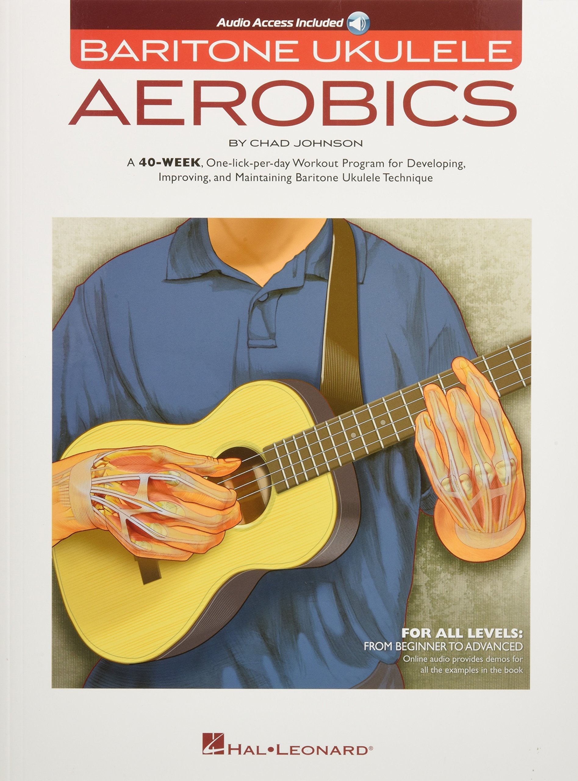 Baritone Ukulele Aerobics Book/Online Audio,New