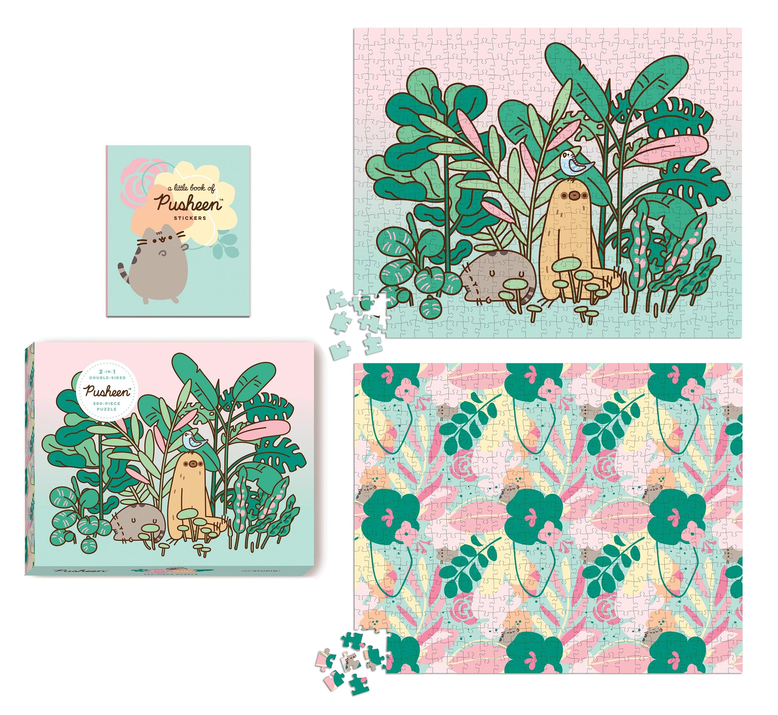 Pusheen 2in1 DoubleSided 500Piece Puzzle,New
