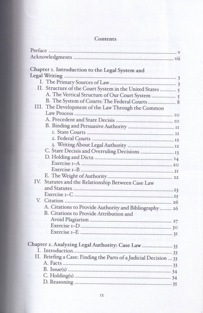 Writing and Analysis in the Law (Textbook),Used