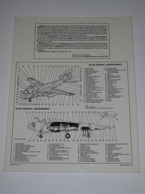 Grumman EA6A Intruder, EA6B Prowler  Aerofax Minigraph 7,New