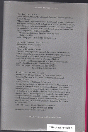 The Place of the Stage: License, Play, and Power in Renaissance England,Used