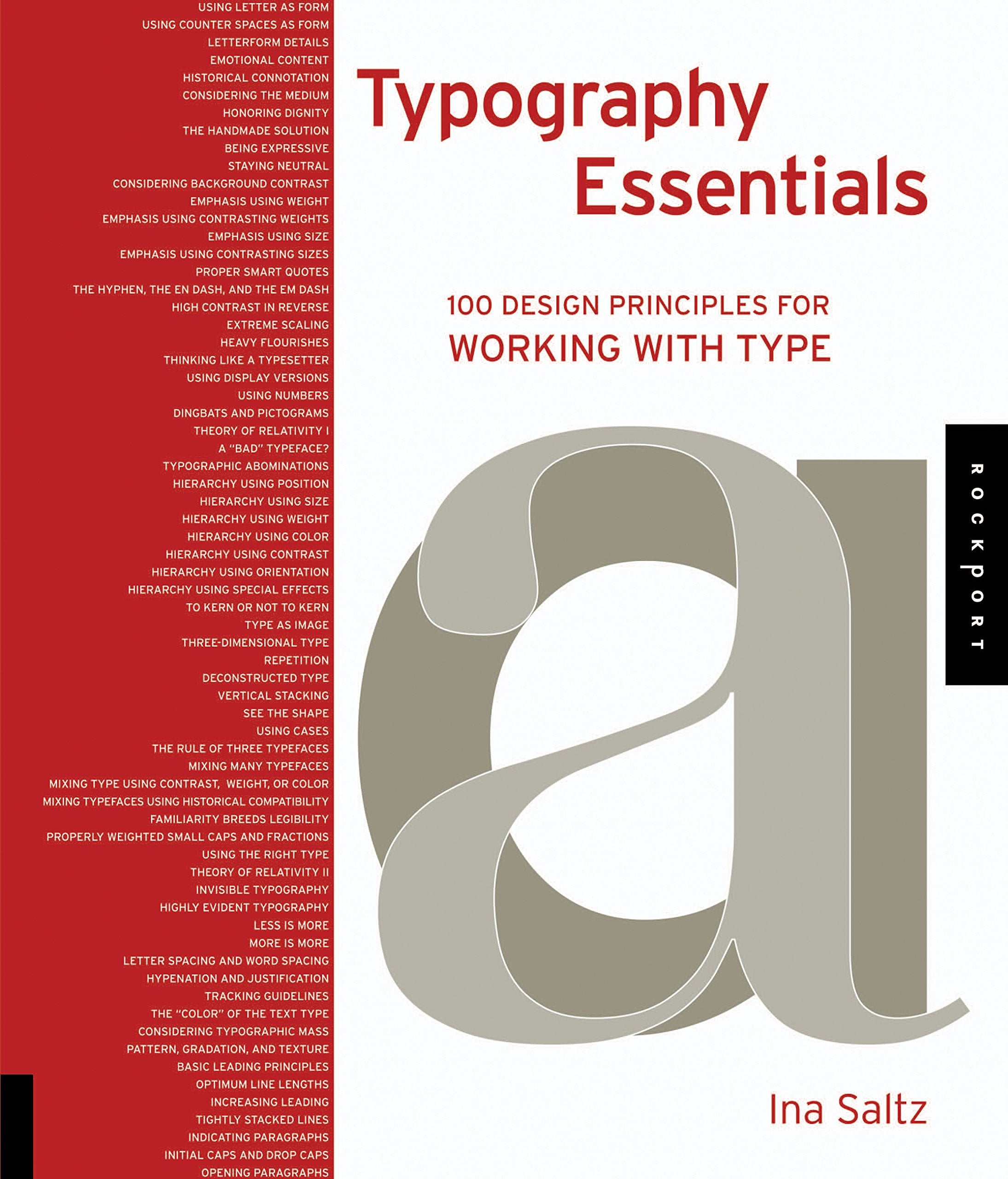 Typography Essentials: 100 Design Principles for Working with Type (Design Essentials),Used