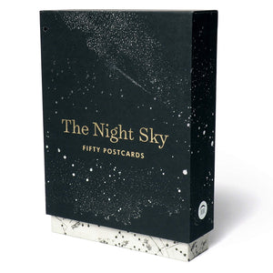 The Night Sky: Fifty Postcards (50 designs; archival images, NASA ephemera, photographs, and more in a gold foil stamped keepsak